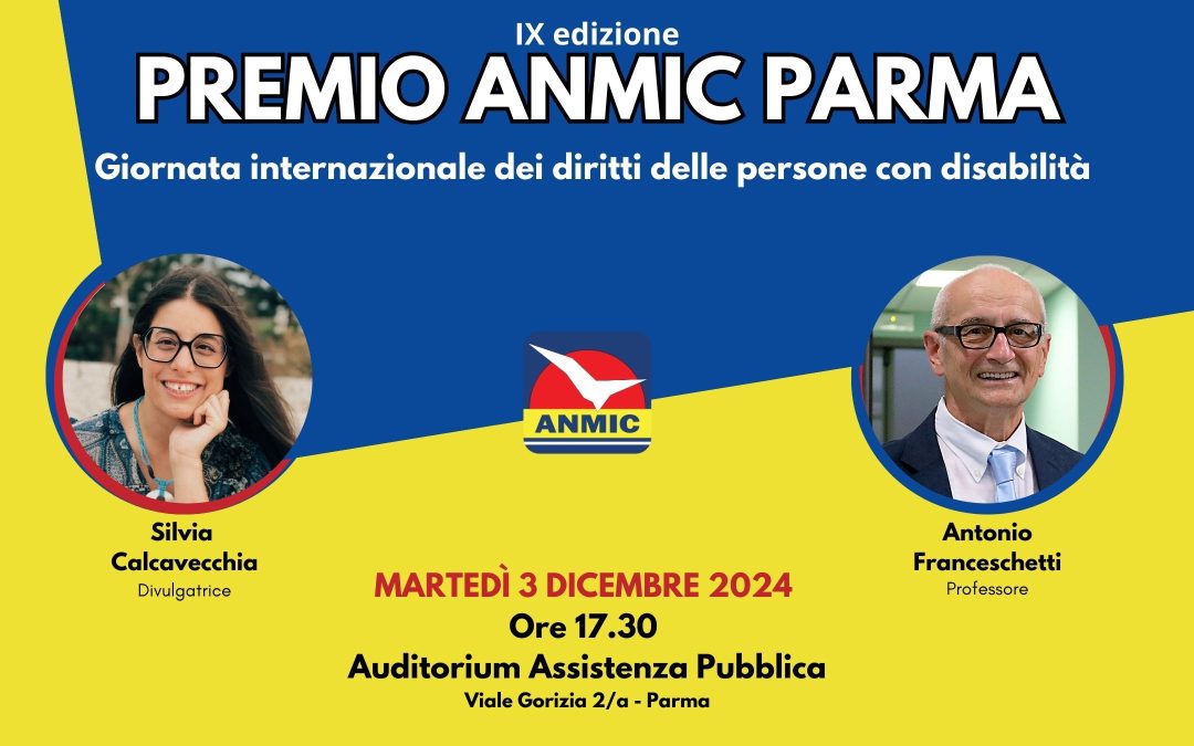 Premio Anmic Parma 2024: il 3 dicembre la cerimonia