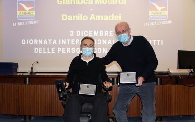 Emozioni e applausi per il Premio Anmic Parma 2021 a Molardi e Amadei