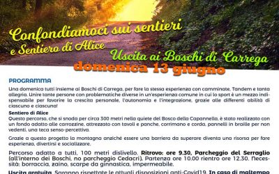 Nei Boschi di Carrega… anche in carrozzina! Domenica 13 giugno l’escursione