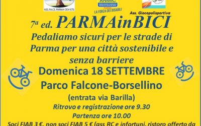 Parmainbici: domenica 18 settembre, la biciclettata in centro adatta anche a carrozzine, tandem, tribike, triride e handbike